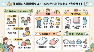 保育園の入園準備リスト - いつから何を揃える完全ガイド