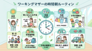 ワーママの朝時短ルーティン - 準備が劇的にラクになる7つの工夫