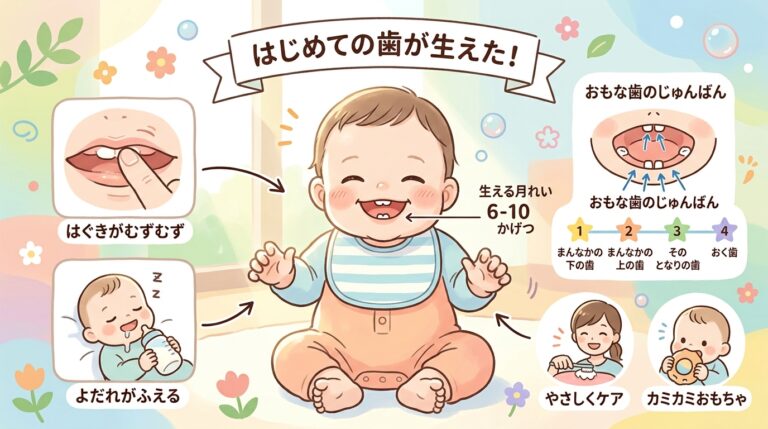 赤ちゃん 歯磨き いつから？月齢別の方法と歯ブラシ選びを徹底解説