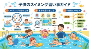 子供の習い事にスイミング！いつから始める？水泳教室の選び方と効果