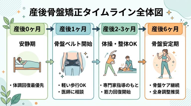 産後の骨盤矯正はいつから？正しいタイミングと効果的なケア方法