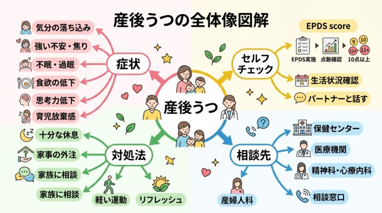 産後うつチェックリストと対処法 - 症状・セルフチェック・相談先まとめ