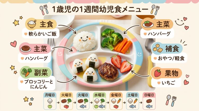 幼児食1歳の1週間メニュー完全ガイド - 量・固さ・取り分けレシピを徹底解説