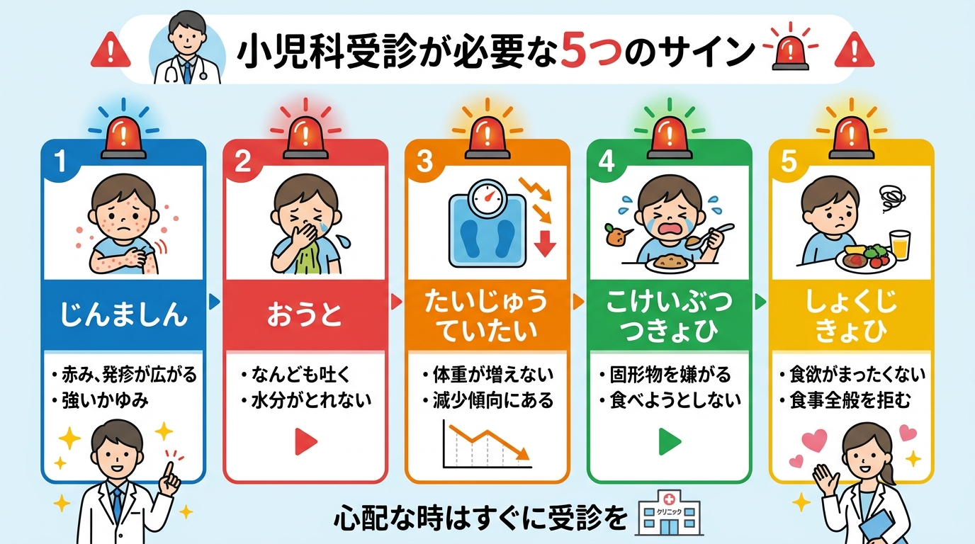 受診が必要な5つの症状
