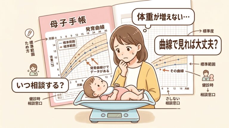 赤ちゃんの体重が増えない…月齢別の目安・原因・受診の判断軸まで小児科視点でやさしく解説