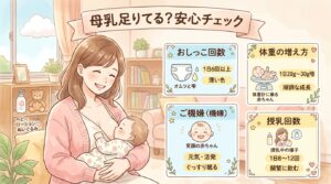 赤ちゃんの母乳は足りてる？足りているサインと不足サインの見分け方 - 月齢別の目安つき