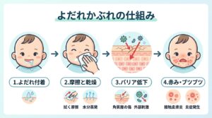 赤ちゃんのよだれかぶれ対策 - 原因・正しいケア・受診の目安を解説