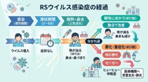 RSウイルスの症状と対処 - 赤ちゃんの重症化サインと受診の目安を解説