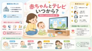 赤ちゃんにテレビはいつから見せていい？影響の研究と罪悪感が軽くなる付き合い方