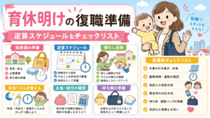育休明けの職場復帰準備ガイド - 逆算スケジュールと復職前チェックリスト