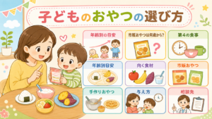 子どものおやつの選び方と量 - 年齢別の目安と市販おやつは何歳から？