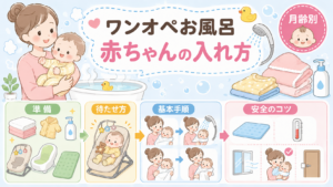 ワンオペお風呂での赤ちゃんの入れ方 - 月齢別の手順と待たせ方のコツ