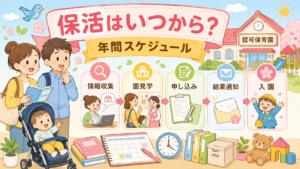 保活はいつから何をする？年間スケジュールと認可保育園の申し込み時期