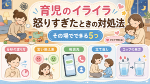 育児のイライラで怒りすぎたときの対処法｜その場でできる5つと言い換え表