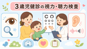 3歳児健診の視力・聴力検査｜家でやる一次検査と弱視の見つけ方