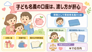子ども名義の口座は作り方より、名義預金にしない渡し方が肝心