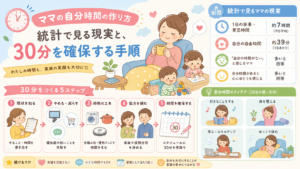 ママの自分時間の作り方｜統計で見る現実と、30分を確保する手順