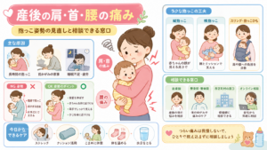 産後の肩・首・腰の痛み｜抱っこ姿勢の見直しと相談できる窓口